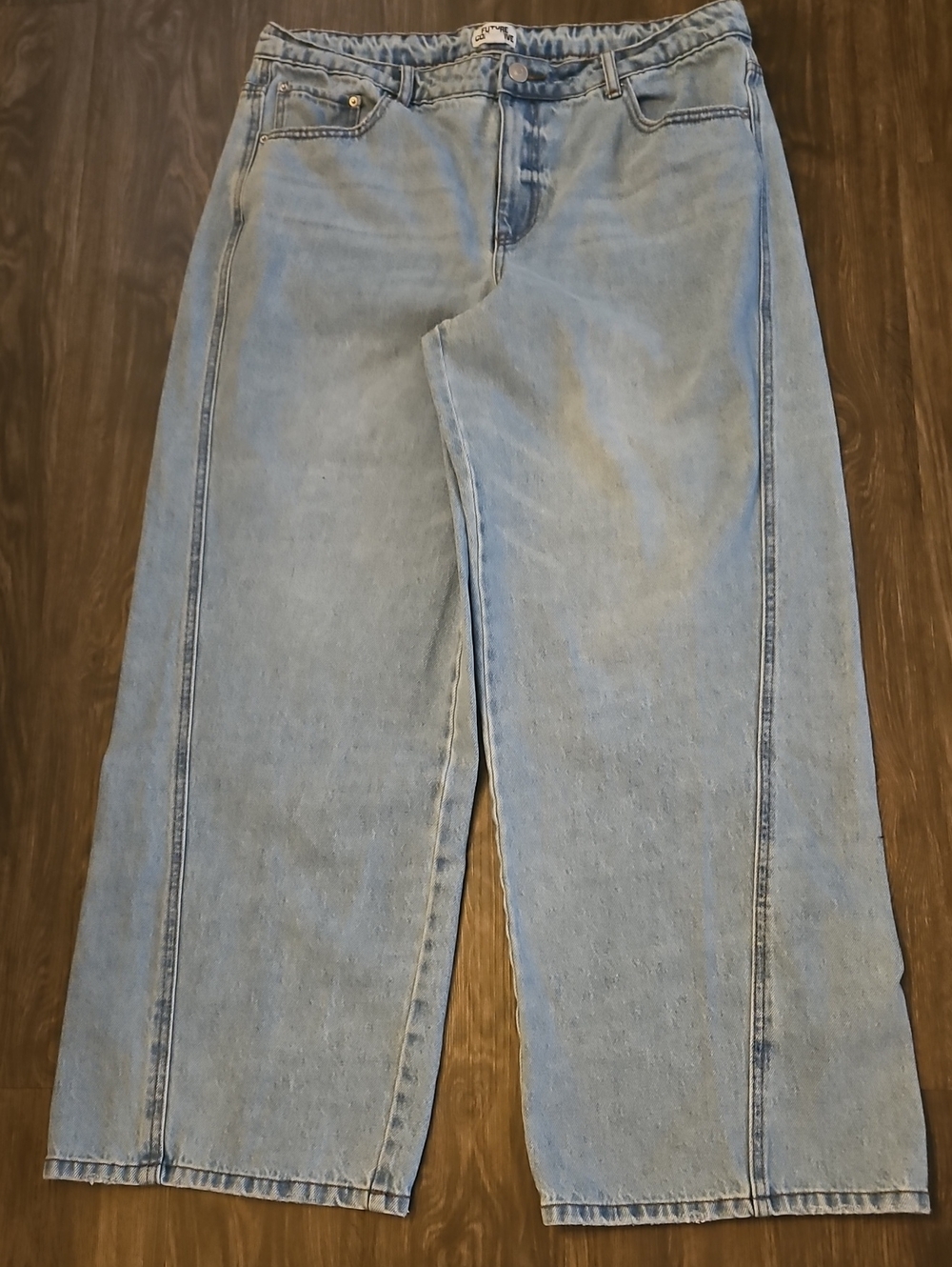 FUTURE COLLECTIVE WIDE LEG JEANS, SZ 16